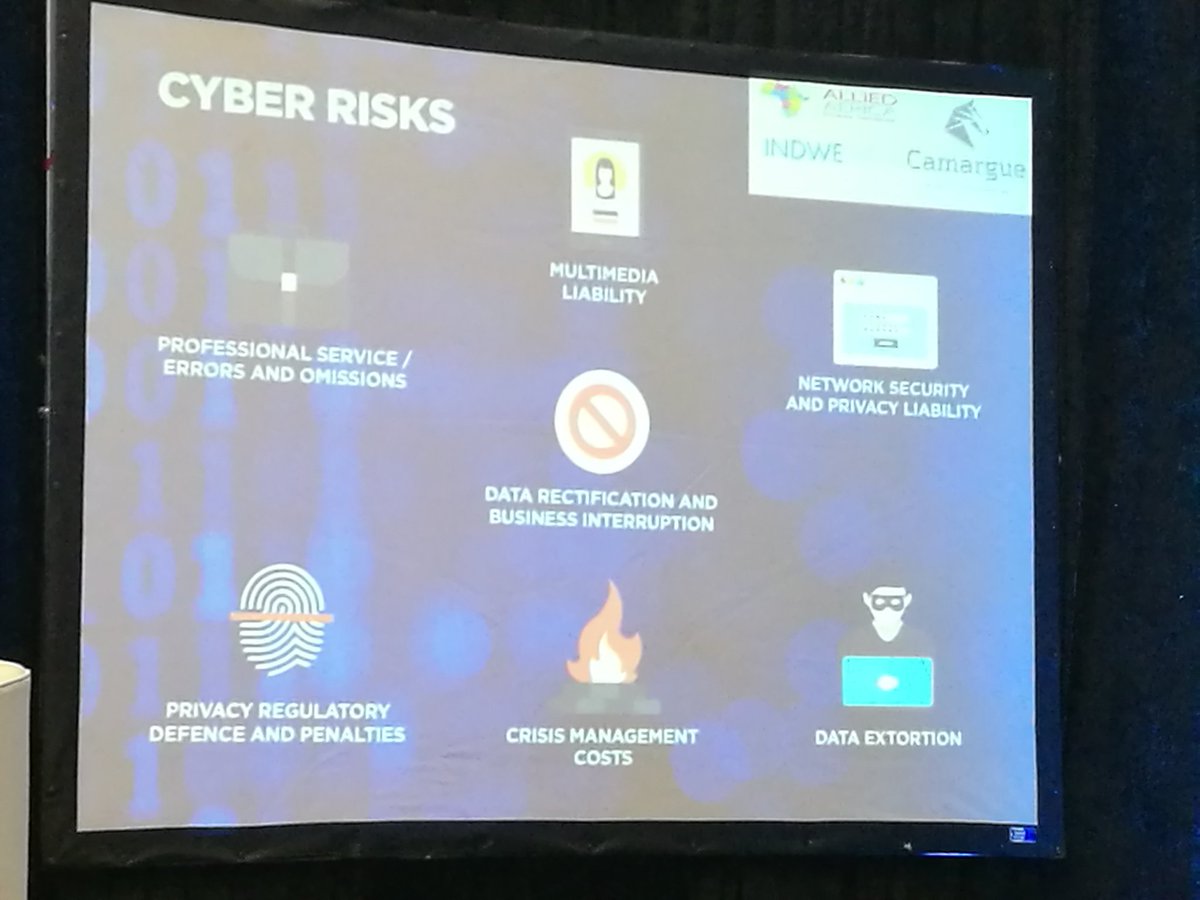covertony's tweet photo. Have you considered your/ client exposure to these cyber risks @CamargueUM @IndweRisk #IIB2017 https://t.co/WdF39Zby4A