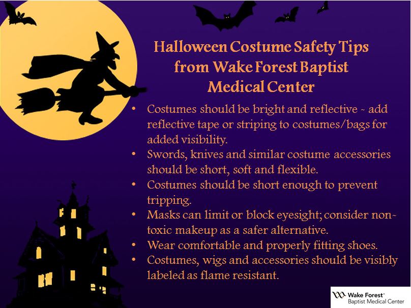 AtriumHealthWFB's tweet image. Shopping for your child’s #Halloween costume this weekend? Don’t forget these six safety tips when purchasing costumes and accessories.