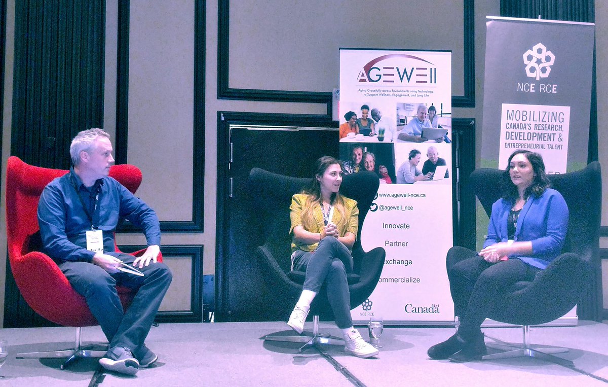 AGEWELL_NCE's tweet photo. Happening now: Young Caregivers Panel is discussing using technology to help their family members with early onset Alzheimer's #AGEWELL2017 https://t.co/Ha6Zemqz79