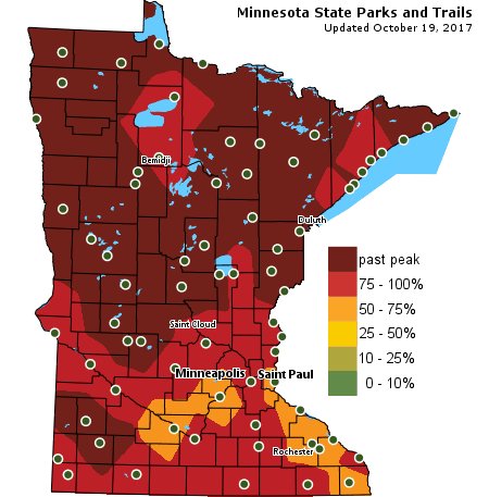 mnstateparks's tweet photo. It's Thursday & that means Fall Color Updates! Lots of peak #WowofFall out there, so get out & explore! https://t.co/So74LwhyhF #OnlyinMN https://t.co/zm46pnUICV