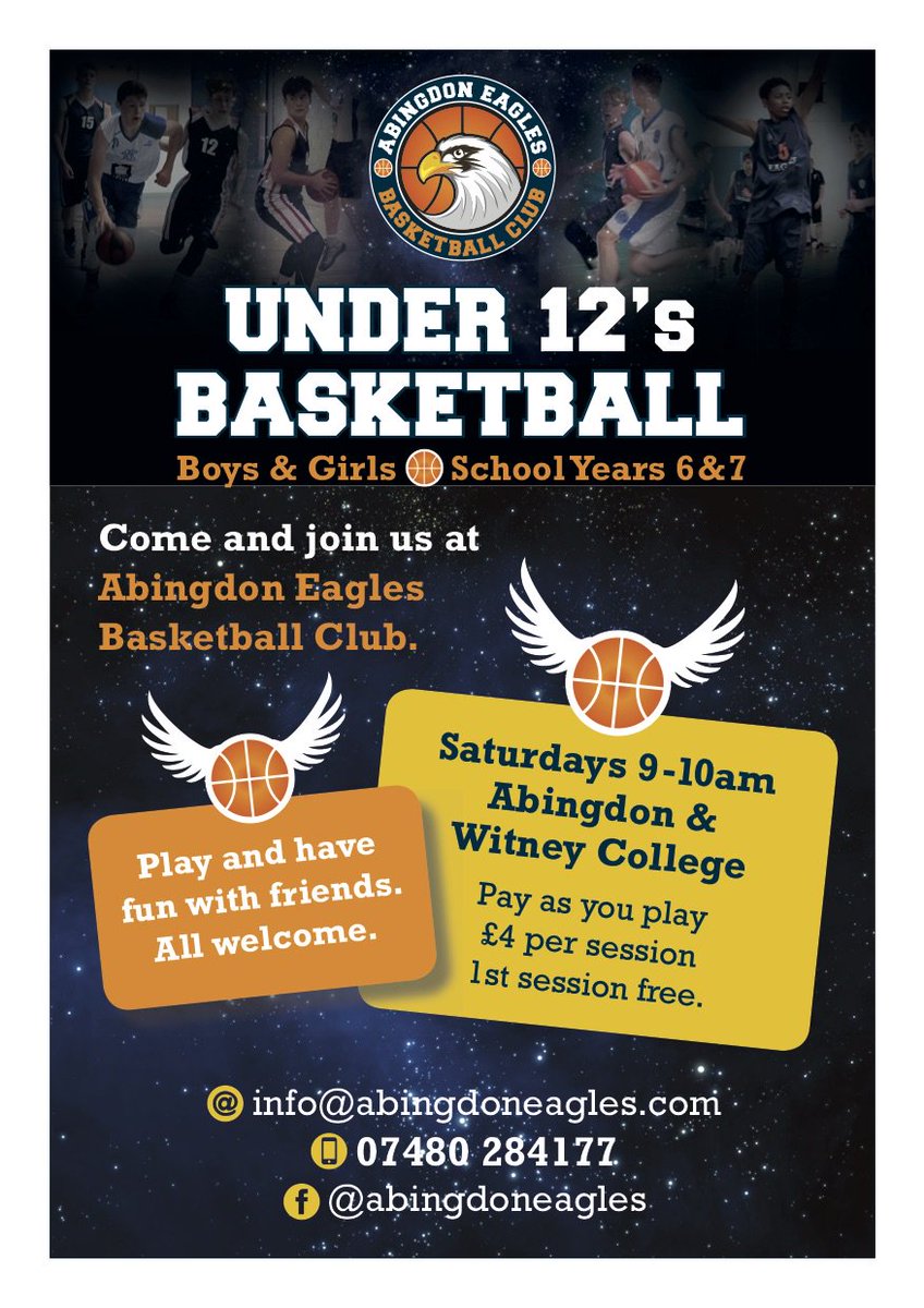 EaglesBball's tweet image. U12? Play #basketball. Saturday's @AbWitCollege 9-10am Pay as you play #AEBC #abingdon #oxfordshire #oxford ht.ly/D05s30fZr1g