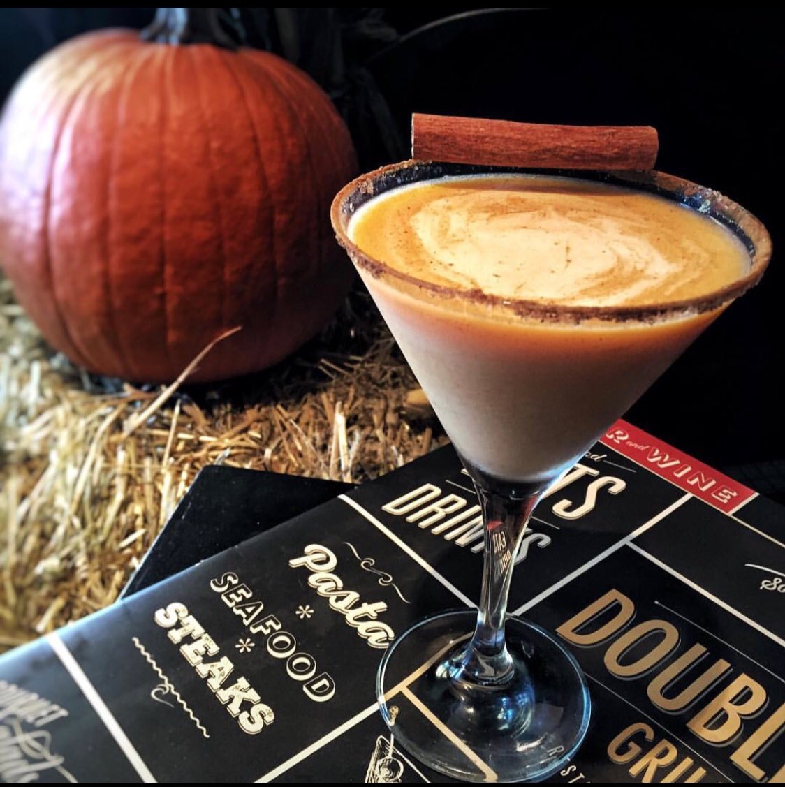 DoubleOGrill's tweet photo. Try our delicious seasonal #PumpkinSpice Martini ๐๐ธ#DoubleOGrill https://t.co/hUu50cSgnb