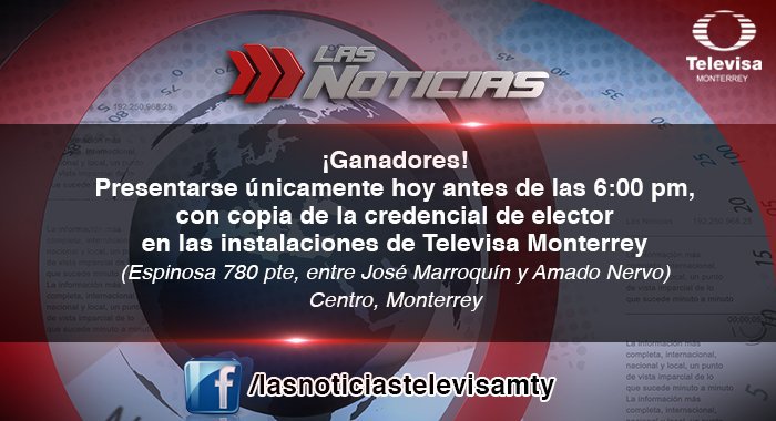 nmasmonterrey's tweet photo. Felicidades a la ganadora de #BoletosBad !!
@prytzi https://t.co/QR23OPmCLF