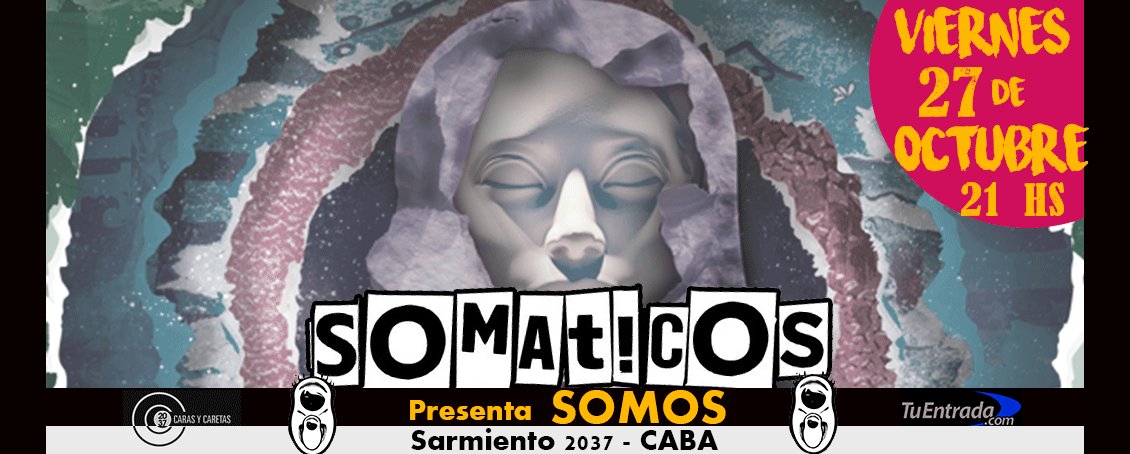 “Somos” es el nuevo disco de @somaticos y lo presentan con invitados: <a href="/loscrocantesok/">Murga Los Crocantes</a> y <a href="/estacatto/">EstaCatto</a> percusión entre otros.
Vie 27, 21 hs