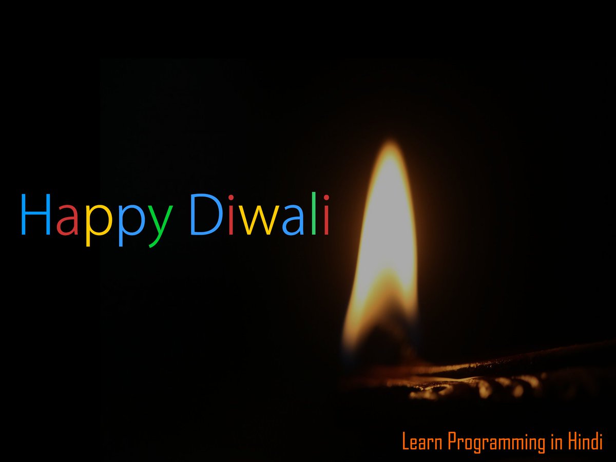 rohitmaurya_cc's tweet image. Happy Diwali to all

#Diwali #LearnProgrammingInHindi #learning