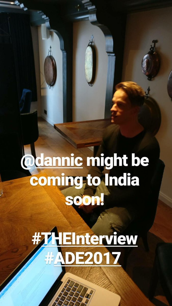 TheMusicEss's tweet photo. Exclusive bit of information from our #THEInterview with @dannic!
#THEatADE #ADE2017 https://t.co/iYipNWfLx8