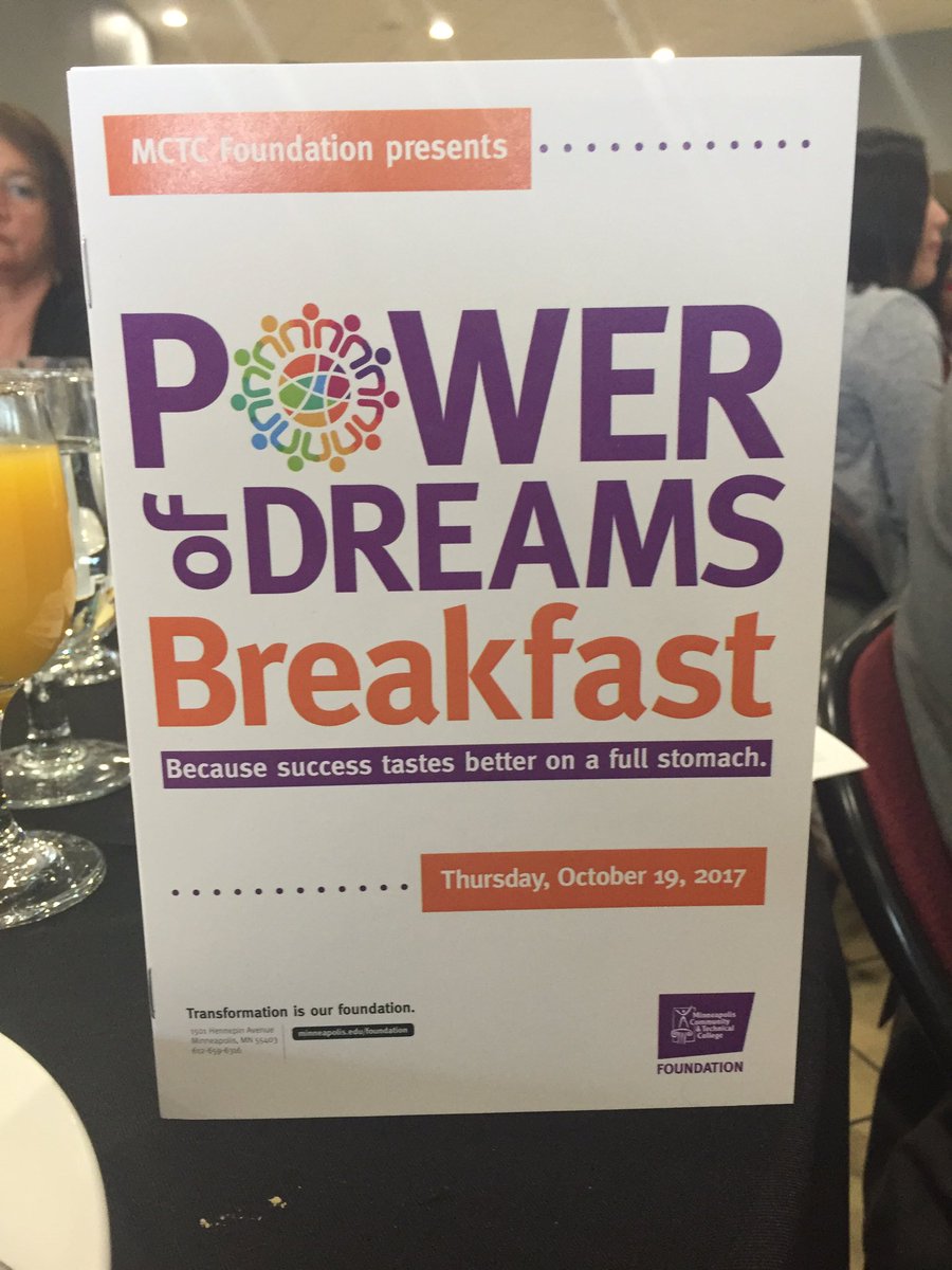 Congrats @pennyschumacher and the MCTC Foundation. Transformation IS their FOUNDATION! #workingatTR