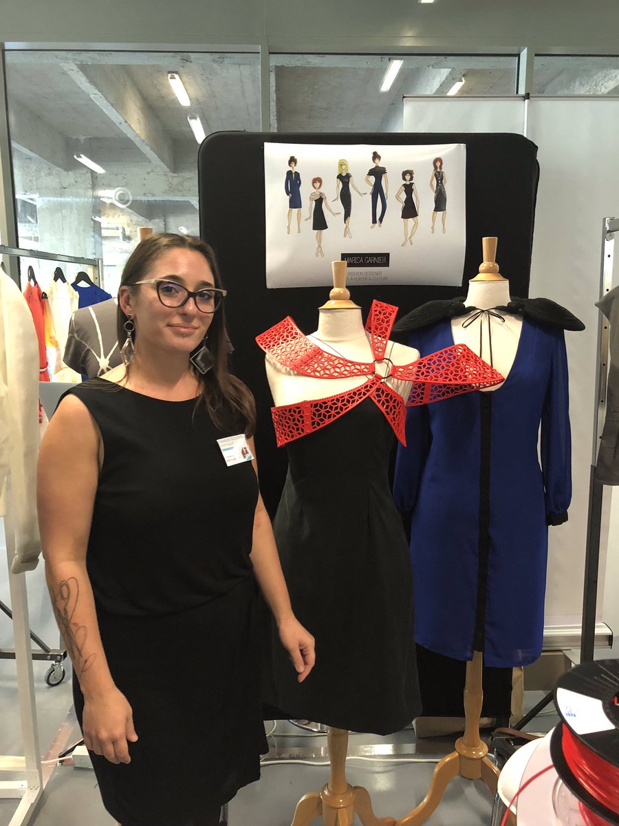 VeepeeImpulse's tweet photo. vente-privee Impulse etait à la #FTExpo de @FTweekParis ! Ici une rencontre avec @M_a_r_i_s_aG, créatrice qui allie tech et textile ! 👚⌨️ https://t.co/rFyaqlW8me