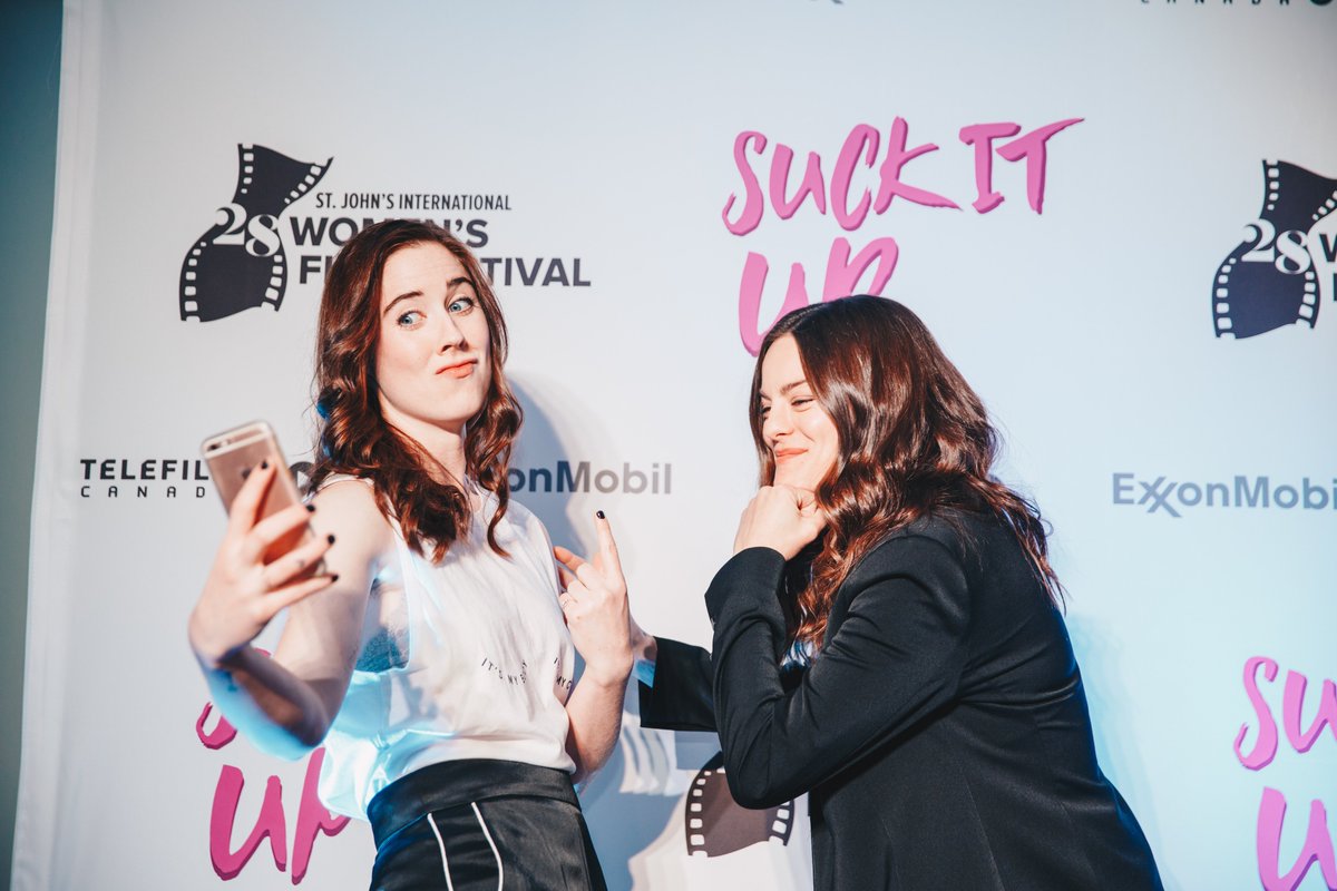 Sharing photography from @tomcochrane and the Exxonmobil Opening Night gala later today. Love this shot of <a href="/ErinC007/">E.M Carter</a> &amp; Julia Hoff! #SJIWFF28