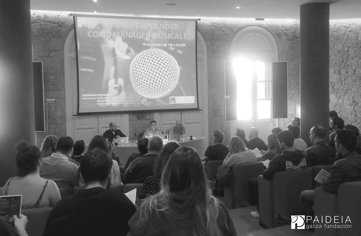 FPaideiaGaliza's tweet photo. Gracias por vuestra asistencia al seminario informativo sobre Formación en #ManagementMusical. Inscripciones https://t.co/aFwpA3qlvR https://t.co/y8MkPowIgC