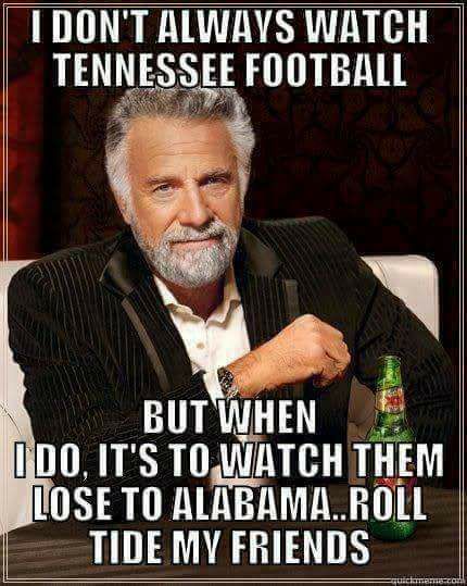HNLeonard's tweet photo. #TenneseeHateWeek #RollTide https://t.co/5JQ8CmODYp