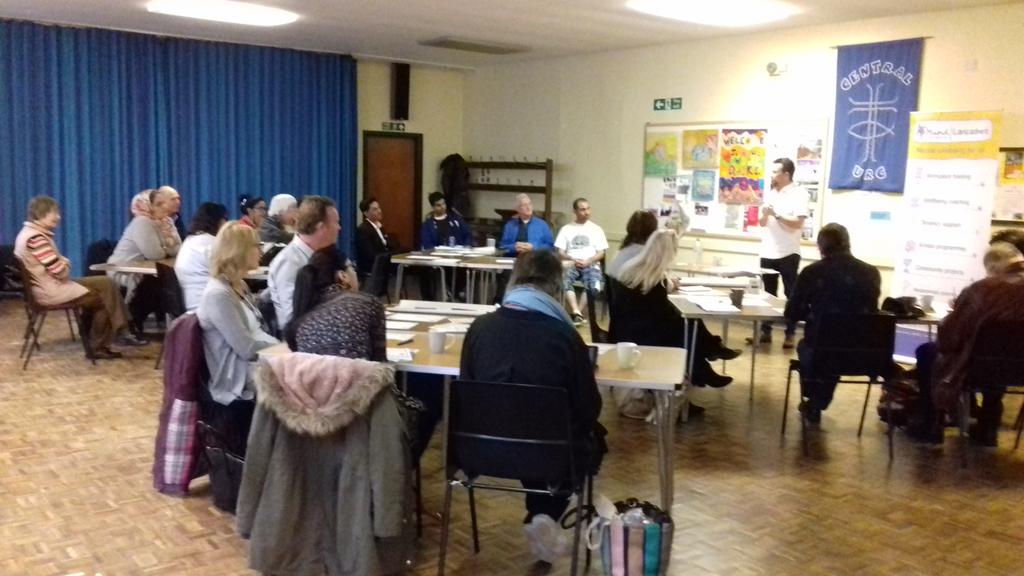 LancsMind's tweet photo. Great turn out at the Faith in Mind event in Darwen. Bringing faith & mental health together. #faithinmind #mind #darwen #churchestogether https://t.co/6cmY1xVvKB