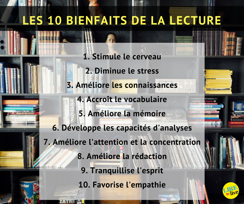 Resultado de imagen de bienfaits de la lecture