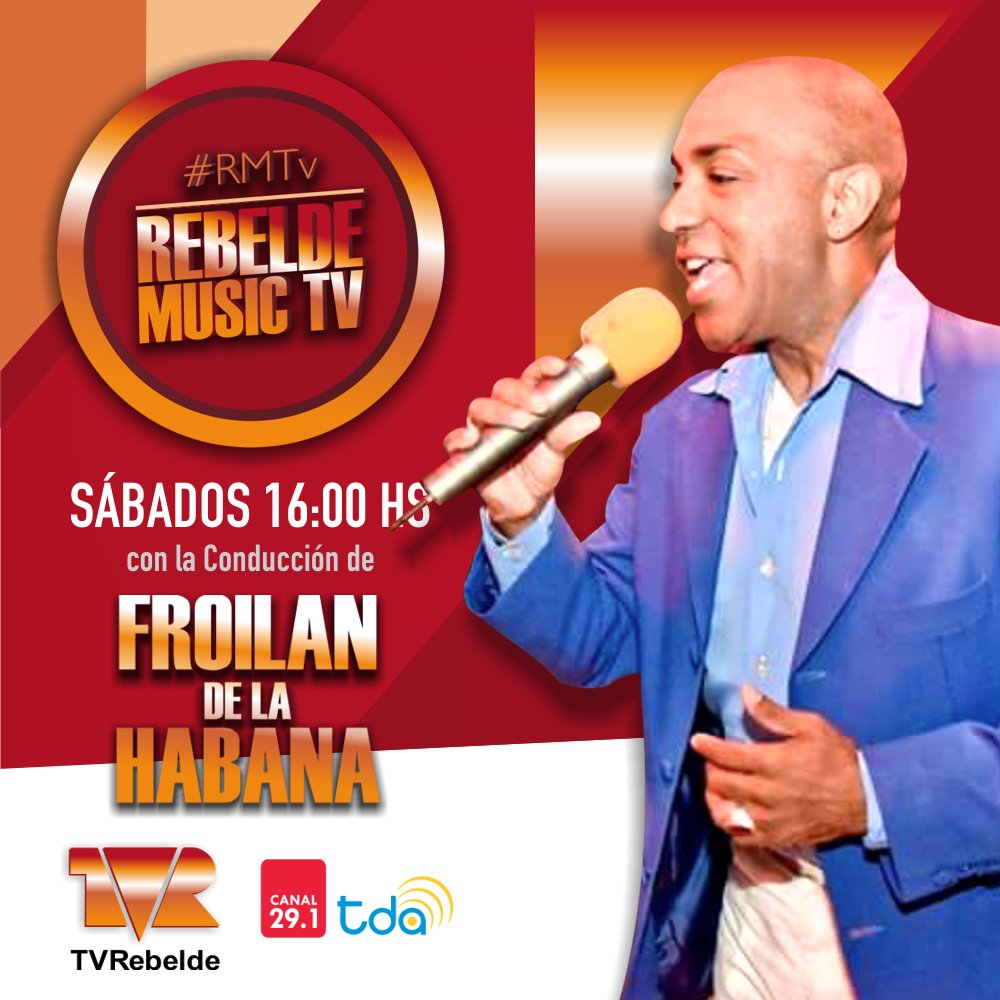 valersteinprod's tweet photo. Nueva producción para #TvRebelde canal 29.1 TDA. Los hits más escuchados de todos los géneros que a vos te gustan, llegó #RebeldeMusicTv https://t.co/HV90DJdp62