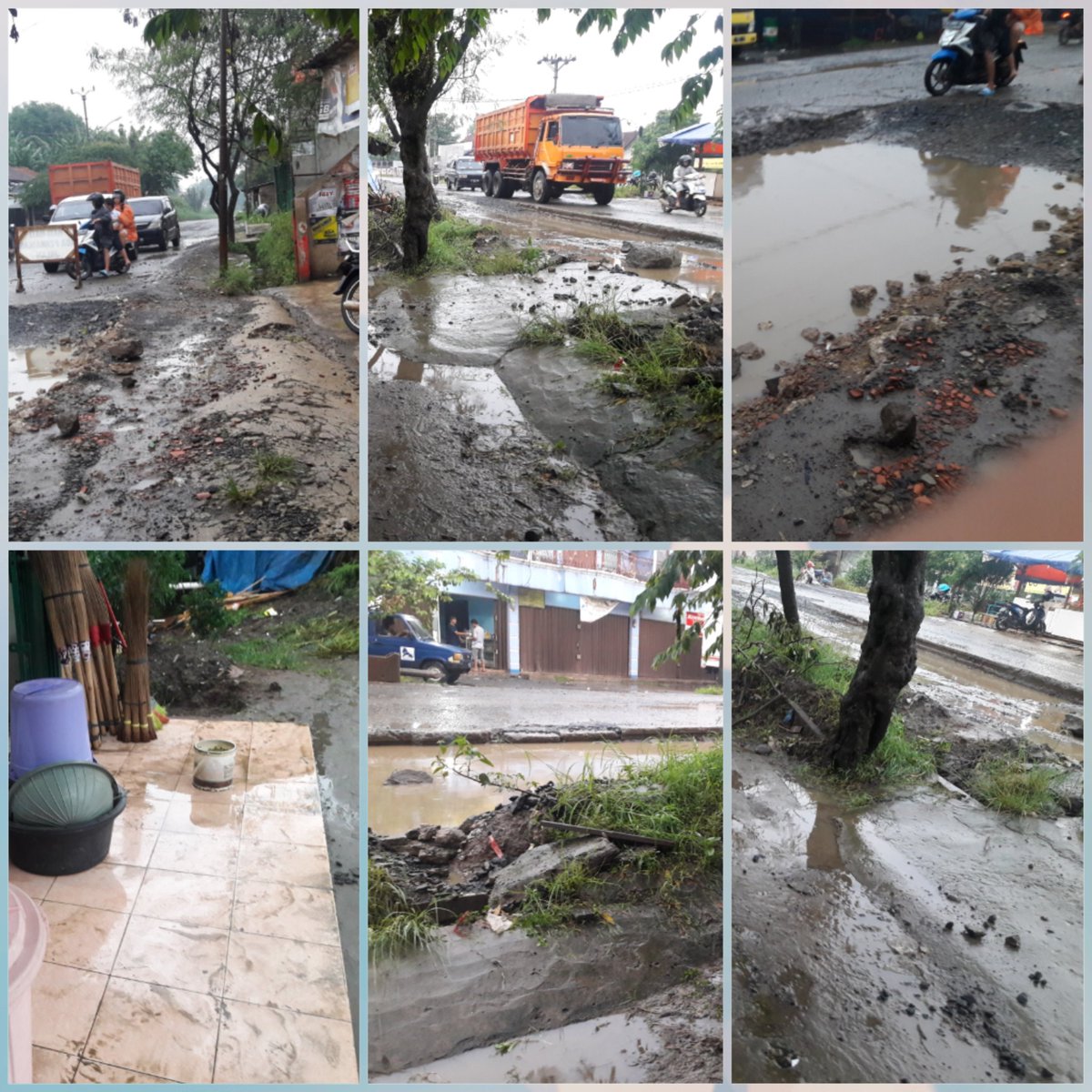 leeliaaaaaaaaa's tweet photo. @Deddy_Mizwar_ jalan raya dicor lg semakin tinggi tp tronton fuso tidak di stop melintas.panas banjir debu hujan banjir lumpur dmn keadilan? https://t.co/8GXWL8DZuD