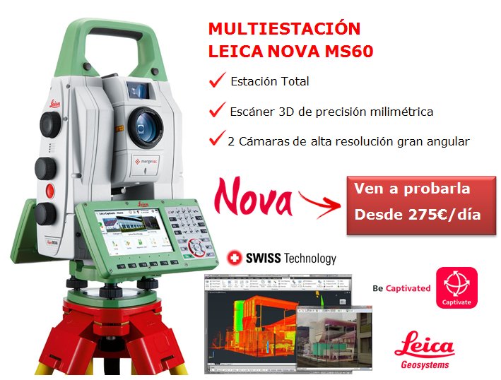 Toposistemas's tweet photo. ¡Ven a probar la MultiEstación Leica Nova MS60! https://t.co/xttLInfbDj
#NovaMS60 #Multiestación #LeicaGeosystems https://t.co/oMxlxqttrJ