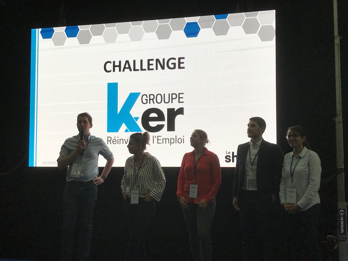 Ker_Team's tweet photo. Félicitations aux équipes gagnantes du #Hackathon de #leShaker2017 et merci à tous les partenaires ! #emploi #innovation https://t.co/QxTGd0uRzy