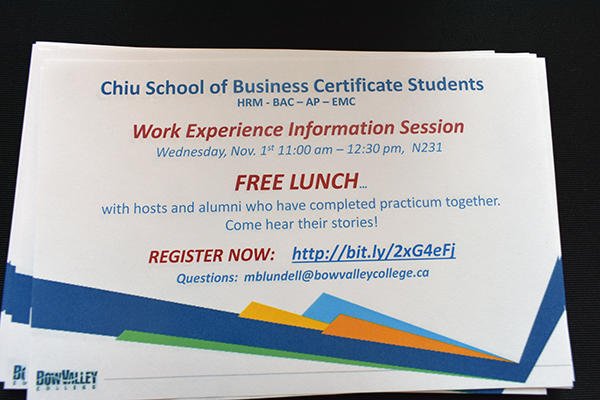 chiuschoolofbusiness on twitter work experience info session nov