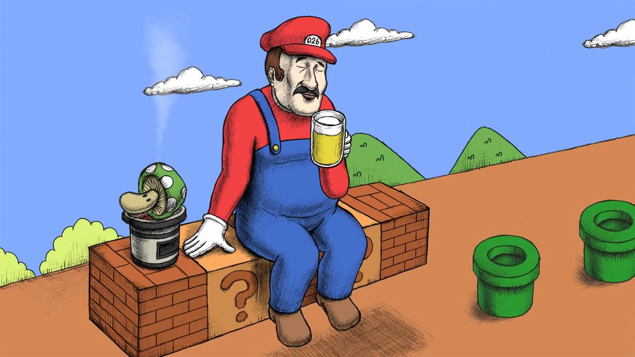 マリオもお酒飲む Twitter Search Twitter