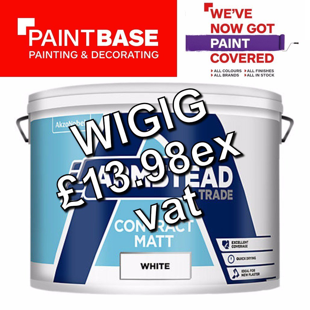 BuildbaseDerby's tweet photo. What A Deal!!
Armstead Trade Contract Matt 10Ltr
White & Magnolia
Only ยฃ13.98+vat :D
#buildbase #paintbase #derby #deal #paint #Armstead ๐ https://t.co/lKG0gIq0yB