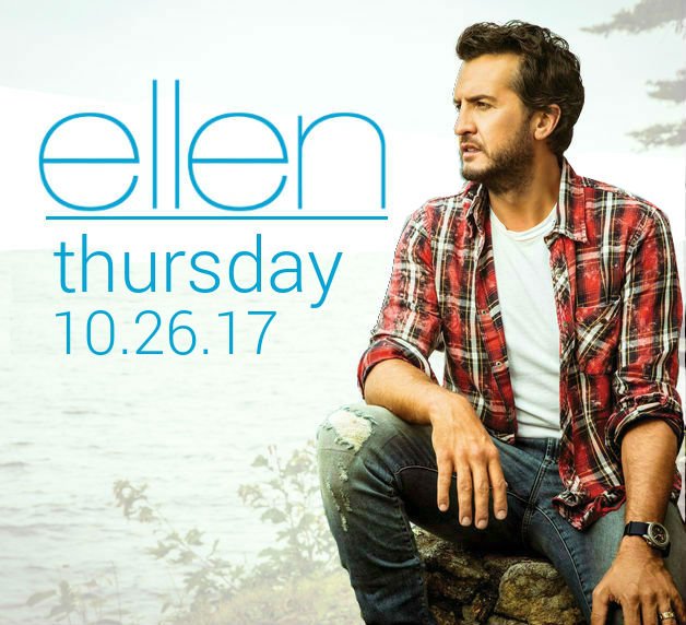 PACRadioShow's tweet photo. TUNE IN ALERT: @LukeBryanOnline to perform on @TheEllenShow next Thursday, 10/26! https://t.co/XdNtOIFcWX