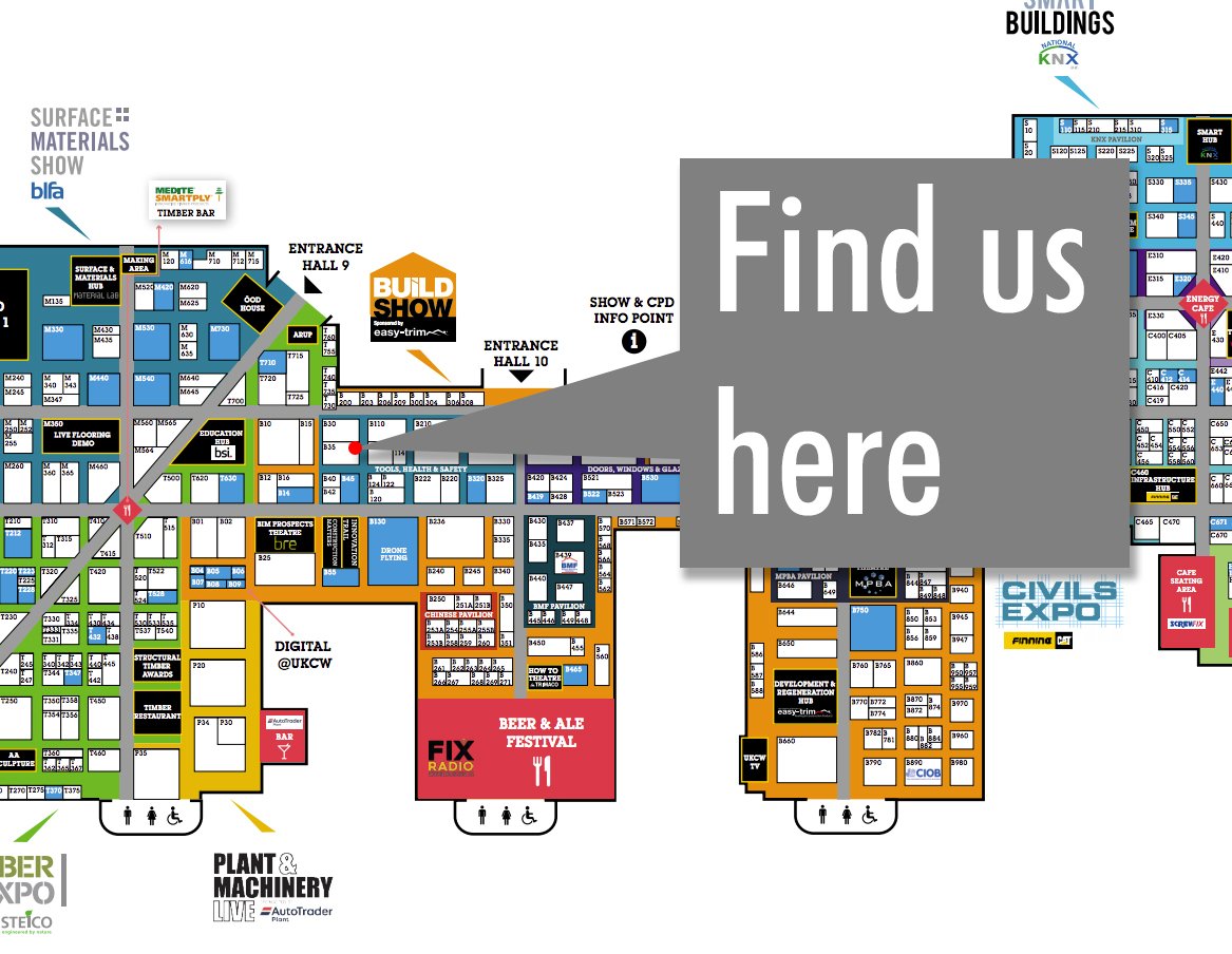 YourSafetyPAL's tweet photo. Visiting #UKCW2017? We’re on stand B35… here… #UKConstructionWeek #BuildShow2017 https://t.co/5sOnUrTIhP