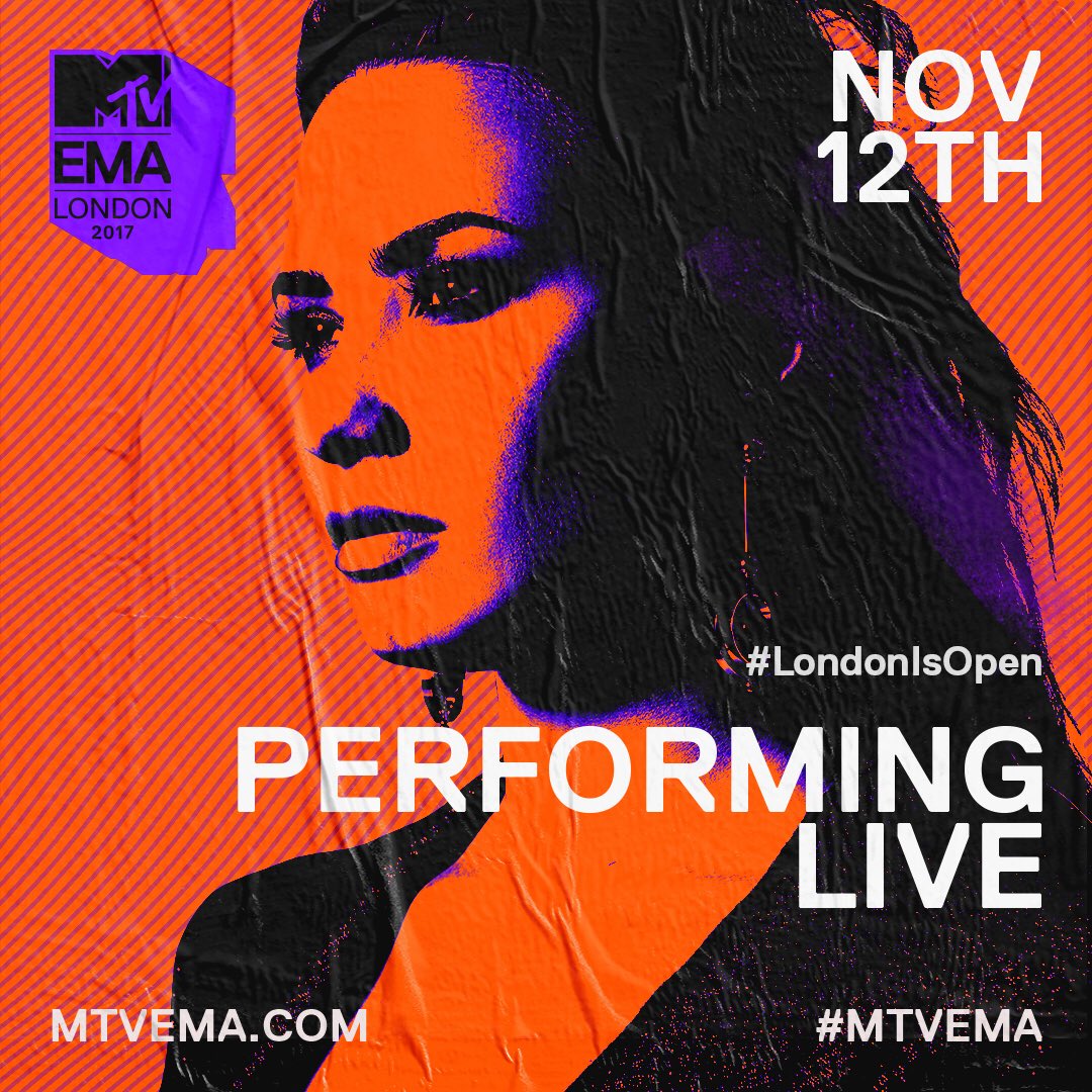 On November 12th, <a href="/ddlovato/">Demi Lovato</a> is performing at the <a href="/mtvema/">MTV EMA</a>'s! Don't forget to vote for her #MTVEMA demilovato.co/EMAvoting