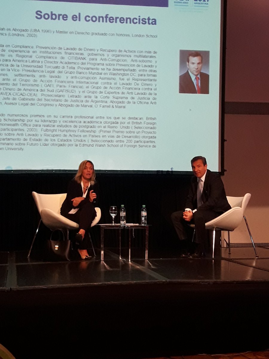lisickilitvin's tweet photo. Felicitamos a la Dra. @G_Giachello por su participación como moderadora en las sesiones concurrentes del sector financiero en #CLAI2017 https://t.co/6vByJqRRst