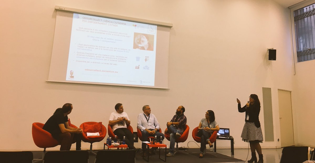 SOCIENTIZE Project (@socientize) on Twitter photo Environmental researcher Rosa <a href="/RosaAriasAlv/">Rosa Arias</a> presents #citizenscience app <a href="/Odourcollect/">OdourCollect</a> vs odour nuisance problems in Europe #Interacció17 Environmental researcher Rosa <a href="/RosaAriasAlv/">Rosa Arias</a> presents #citizenscience app <a href="/Odourcollect/">OdourCollect</a> vs odour nuisance problems in Europe #Interacció17