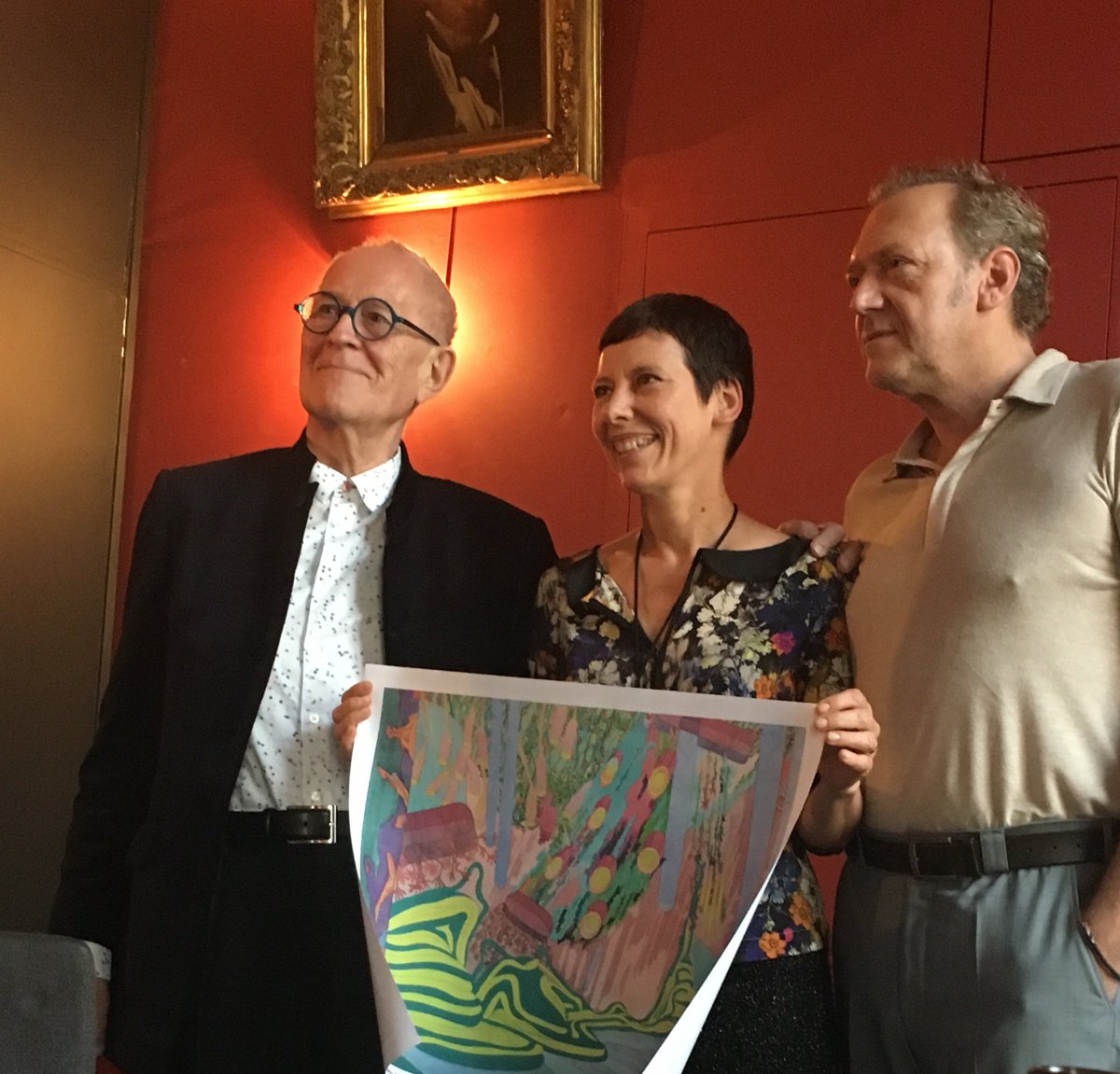 Belle cérémonie le 17/10 à l'Académie d'#Architecture pour l'installation de 2 nouveaux membres prestigieux : Peter Cook &amp; Georges Heintz !