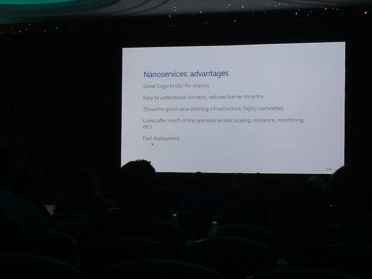 gmccance's tweet photo. Awesome talk from BBC's Matthew Clark at #velocityconf on the nanoservices behind @BBCNews https://t.co/3xqDYeKnid