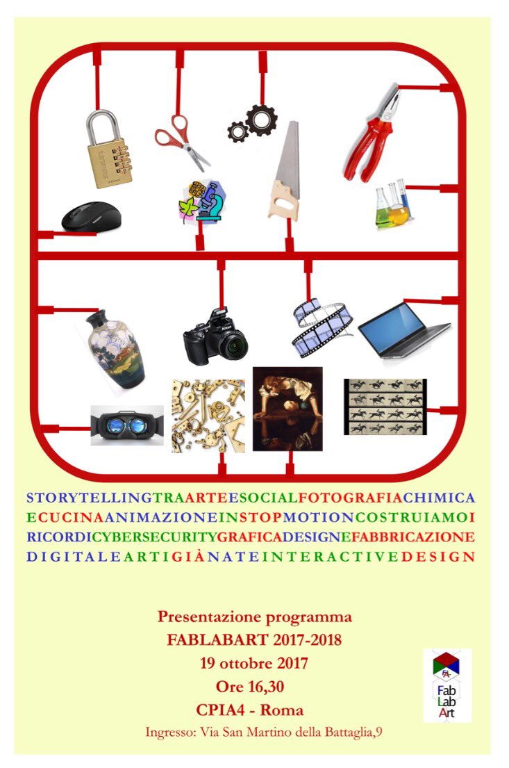 archivetro's tweet photo. "L'inizio è la parte più importante del lavoro"
#Platone
Corsi #workshop laboratori che si terranno nel @fablabart
#CPIA4 #Roma #innovation https://t.co/gtc6bD8P45