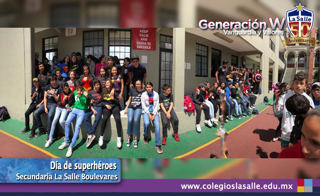 LaSalleMexico's tweet photo. Los alumnos de Secundaria La Salle Boulevares se divirtieron mucho al mostrar su caracterización. https://t.co/t5kYYae50l