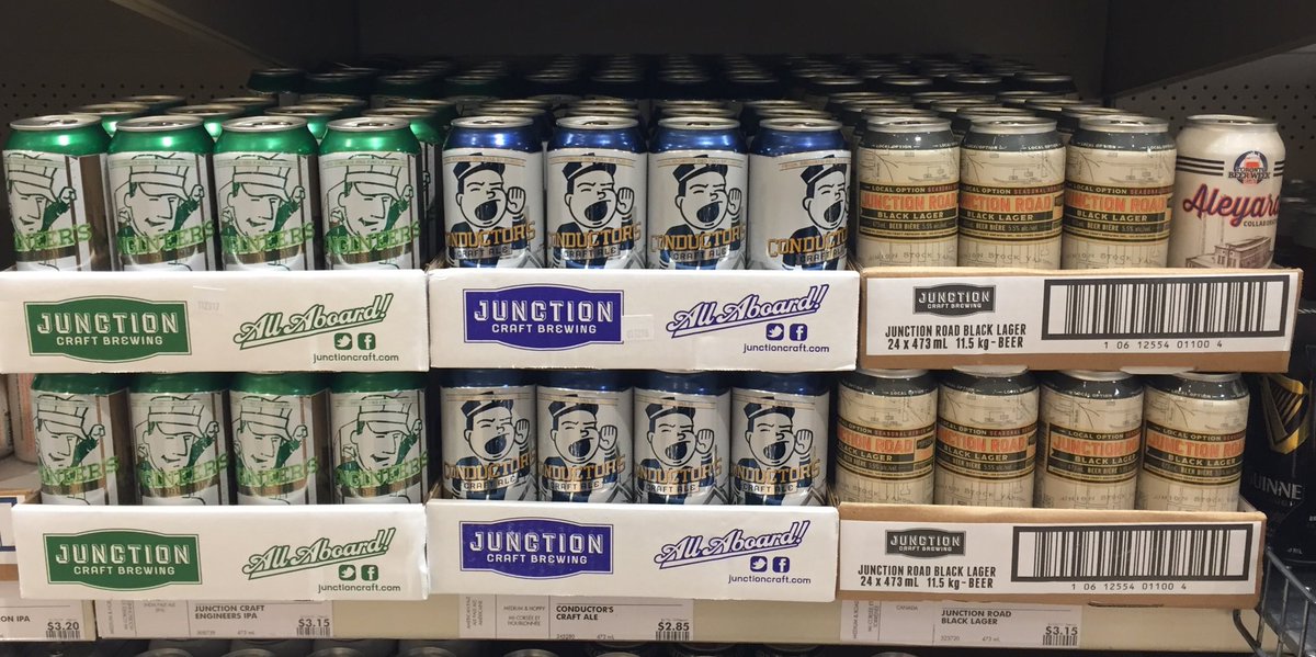 meegan_whiten's tweet photo. @JUNCTION_CRAFT @LCBO #19 #Stockyards #ConductorsCraftAle #EngineersIPA #JunctionRoadBlackLager #AleyardsIPA #LastAleyardsAtThisLocation https://t.co/yRaHSceoG9