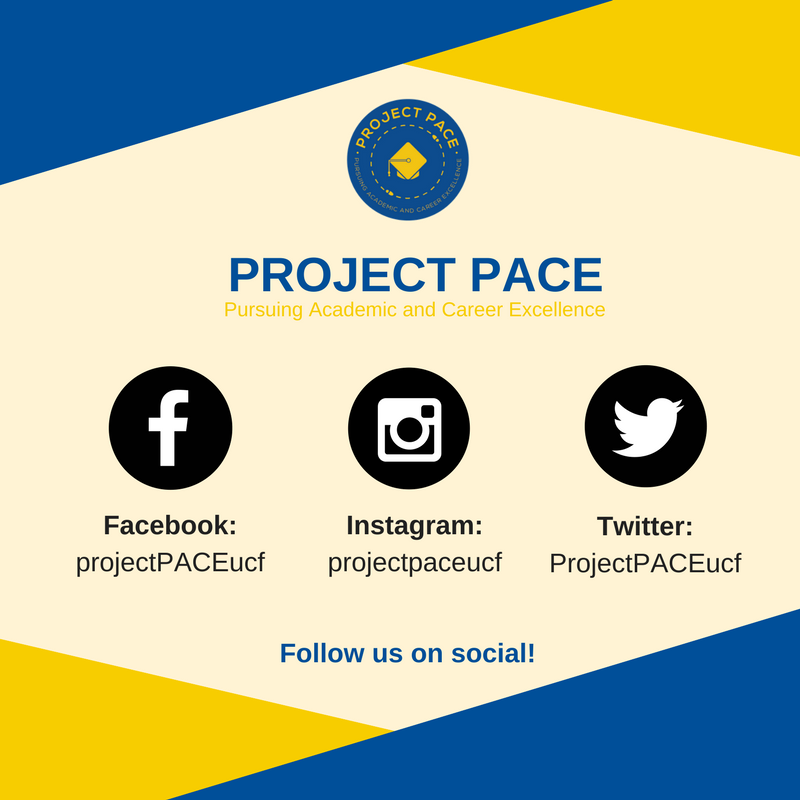 ProjectPACEucf's tweet image. Project PACE is on all social media platforms! make sure to follow us on Facebook and instagram for more updates and events #trioprograms