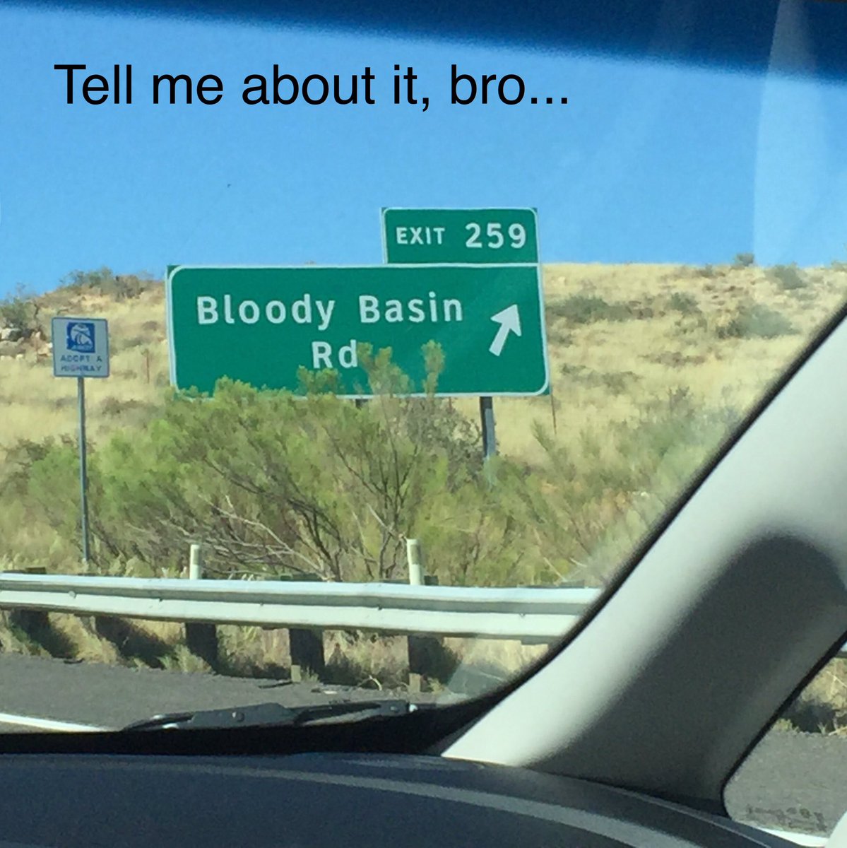 crappacking's tweet image. When you've been #driving down that highway for too long...