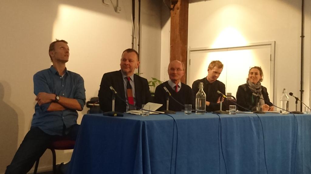 AlistairBoxall's tweet photo. Graham Gill (3rd year @YorkEnvironment student) participates in the urban living discussion panel @FestivalofIdeas https://t.co/E42Yq3evRF