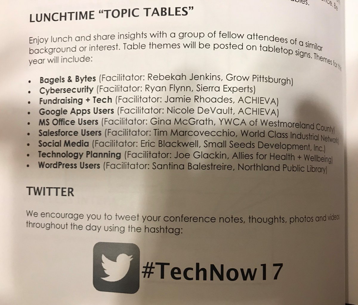 SierraExperts's tweet photo. Sierra's own, Ryan Flynn will be setup during lunch discussing Cybersecurity. Visit his table to get your questions answered! #TechNow17 https://t.co/DtJwPTRVtI