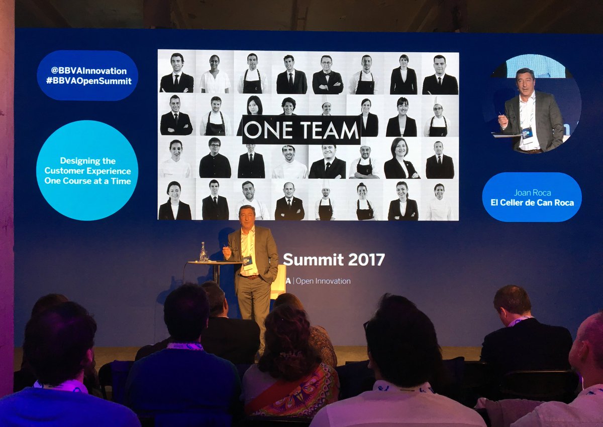 meia30's tweet photo. #OpenSummit2017 Joan Roca de @CanRocaCeller "El equipo lo es todo" #OneTeam  @BBVAInnovation @CellerRocaBBVA https://t.co/y8wMgDhPZI