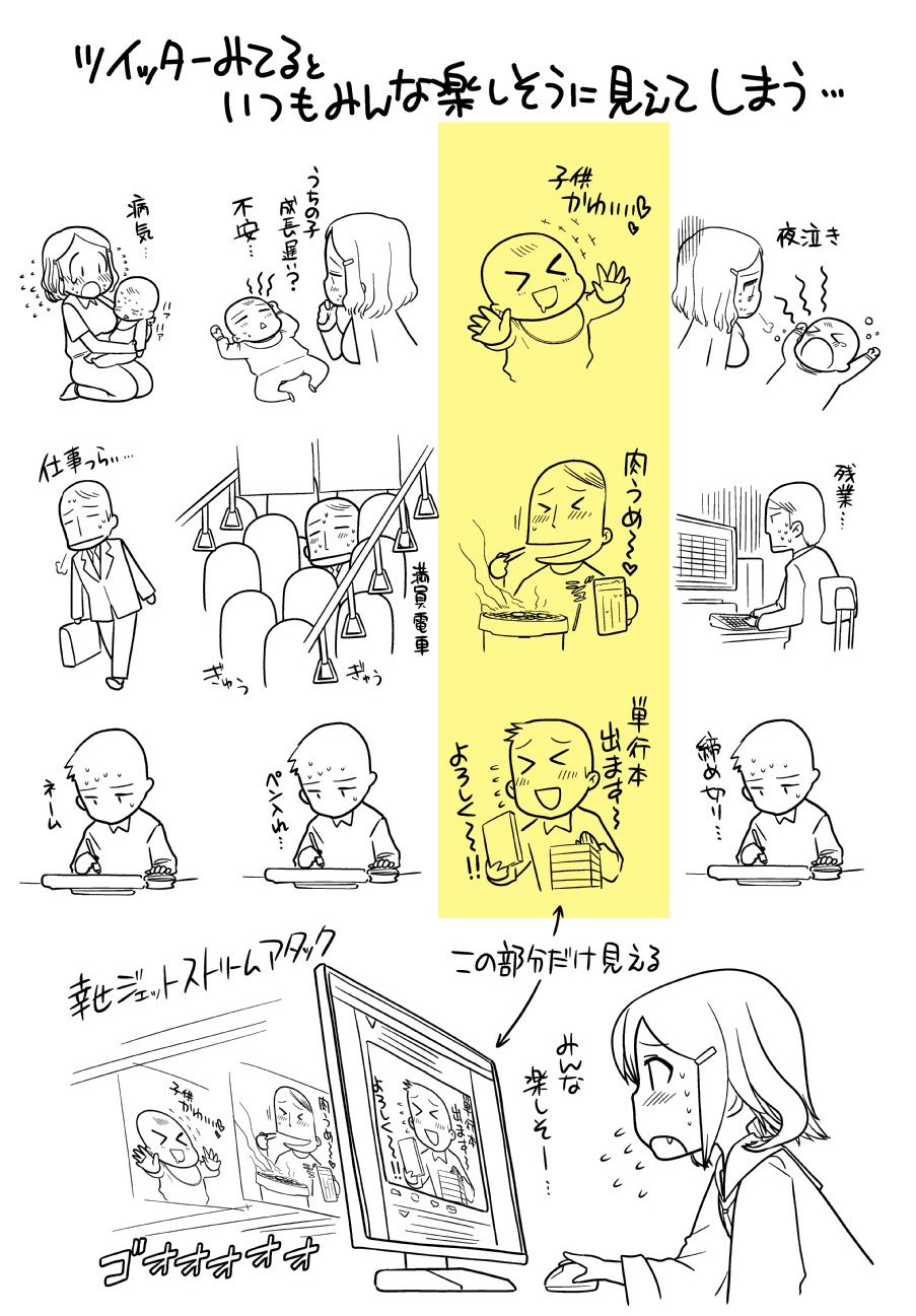 Twitterでは楽しそうだけど 現実は毎日辛いんじゃない 話題の画像プラス