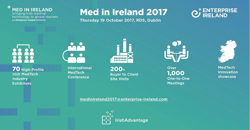 Great day and attendance at #MedinIreland in the RDS, showcasing the very best of the Irish #Medtech sector bit.ly/2x8eQdj