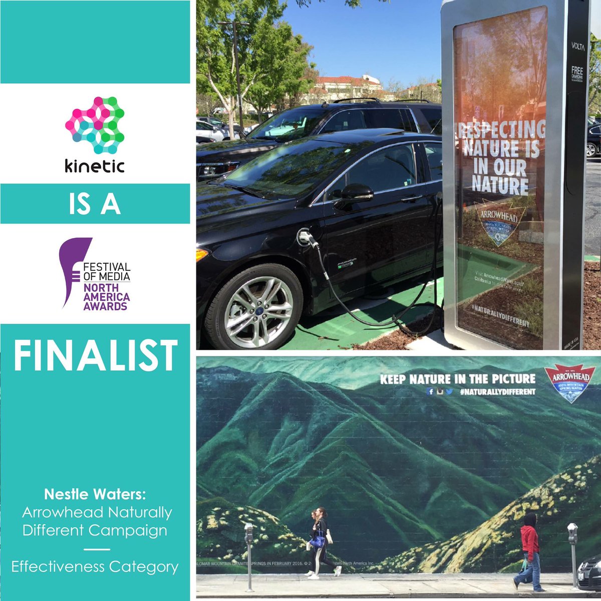 KineticOOH's tweet photo. Humbled to be a @FestivalOfMedia finalist for @ArrowheadWater #NaturallyDifferent campaign! Read ➡️ https://t.co/OSgGQfgcjL #ContextHacker https://t.co/iyyrQP2gWM