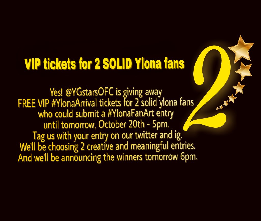 YGstarsOFC's tweet photo. 'Coz we - @YGstarsOFC are turning 2...
And because we miss #YlonaFanArt ... https://t.co/FUOs6aq05q
