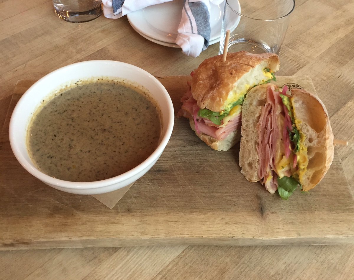 Our #dailysandwich layered with Berkshire Ham, Gruyere, Pickled Onion, Spicy Mustard Aioli, Arugula &amp; Vine Ripe Tomato #delish #tbk #yum