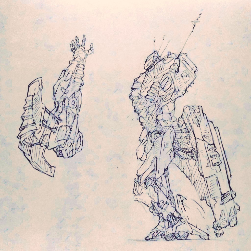 ざざっとロボット描いてみた 