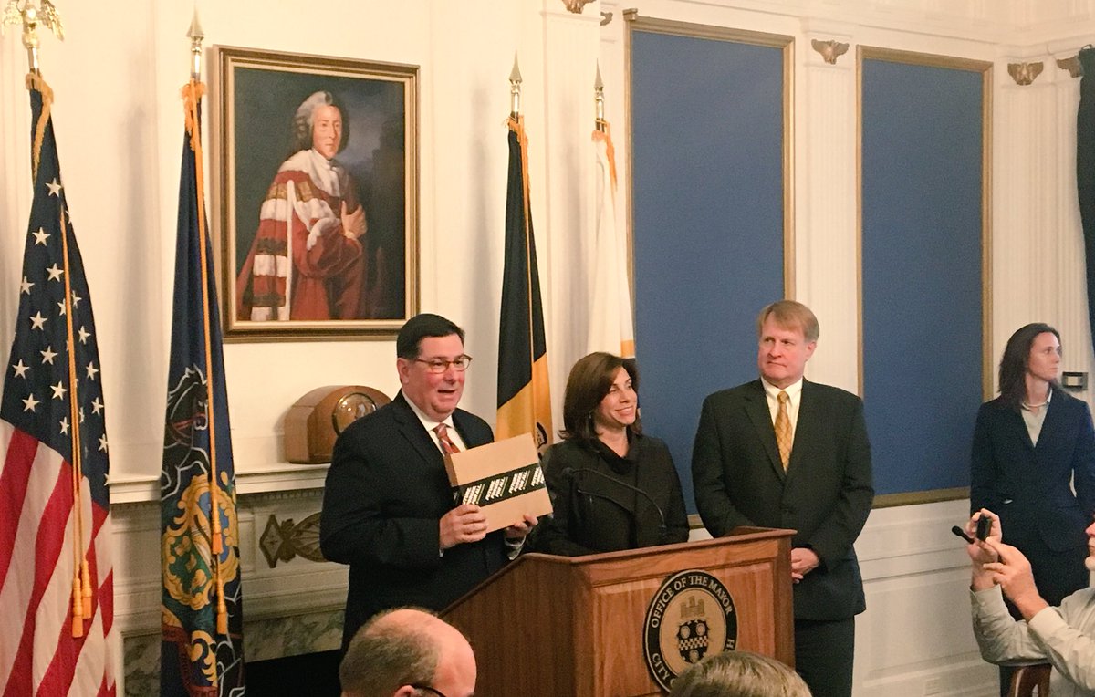 Pittsburgh's tweet photo. Proud to join @Allegheny_Co &amp; @AlleghenyConf to submit our bid for @amazon’s HQ2. Future. Forged. For All. #OurPGHQ2 https://t.co/LoIGk5AnZn https://t.co/Bi4I0vuPRd
