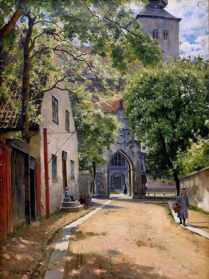 HistofPainting's tweet photo. 🎨 Santa Maria Cathedral from North kyrkogatan, Visby - 1898

👨‍🎨 Johan Ericson (Blekinge , 1849 - 1925) was a Swedish painter.

Art is life! https://t.co/tstzaX1fDS
