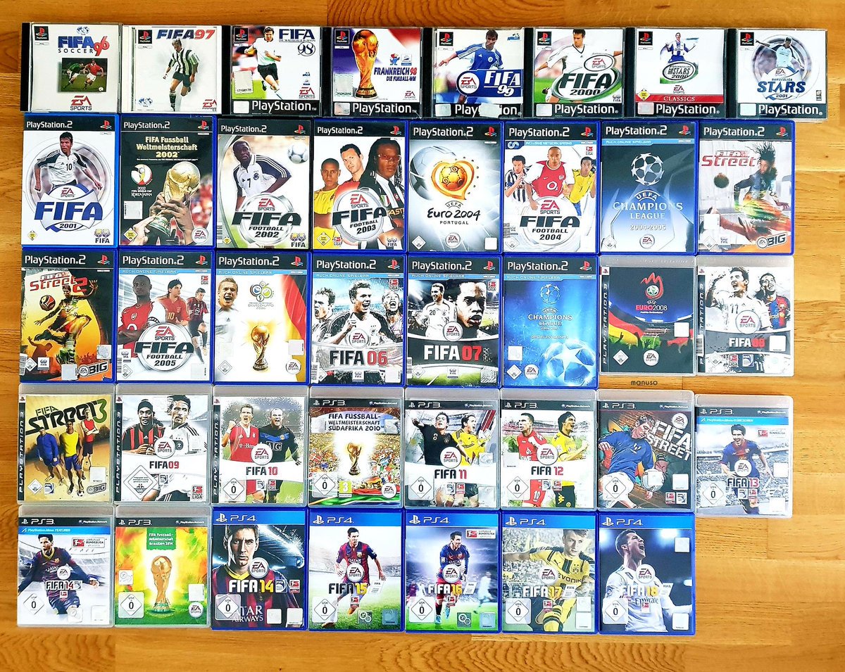 FootballFunnnys's tweet image. 22 years of FIFA games. Which was your favourite ⚽🎮
