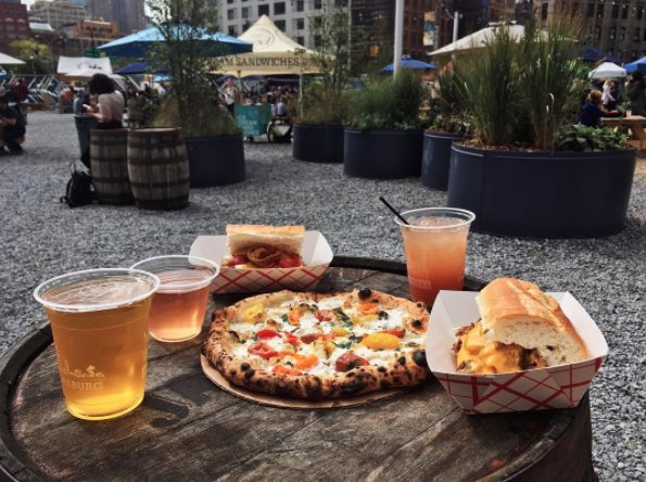 smorgasburg's tweet photo. Check out our Friday lunch spread at #smorgsquare. Open today from 11am to 8pm at 76 Varick Street. https://t.co/21cNW54wja