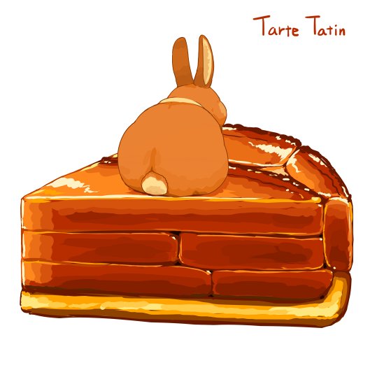 「本日10月20日はタルト・タタンを食べる日
記念日ではありません。
ただタルトタ」|らいらっくのイラスト